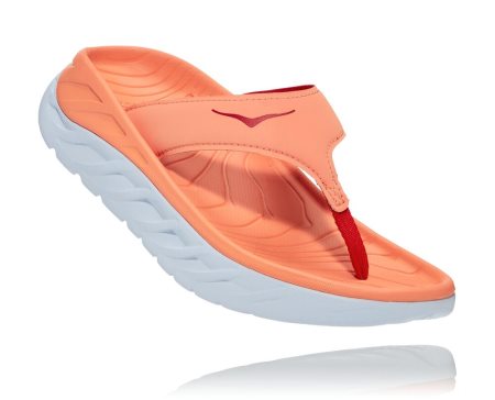 Hoka One One Ora Recovery Flip Ženske Sandali Oranžna / Srebrna SI-053814C